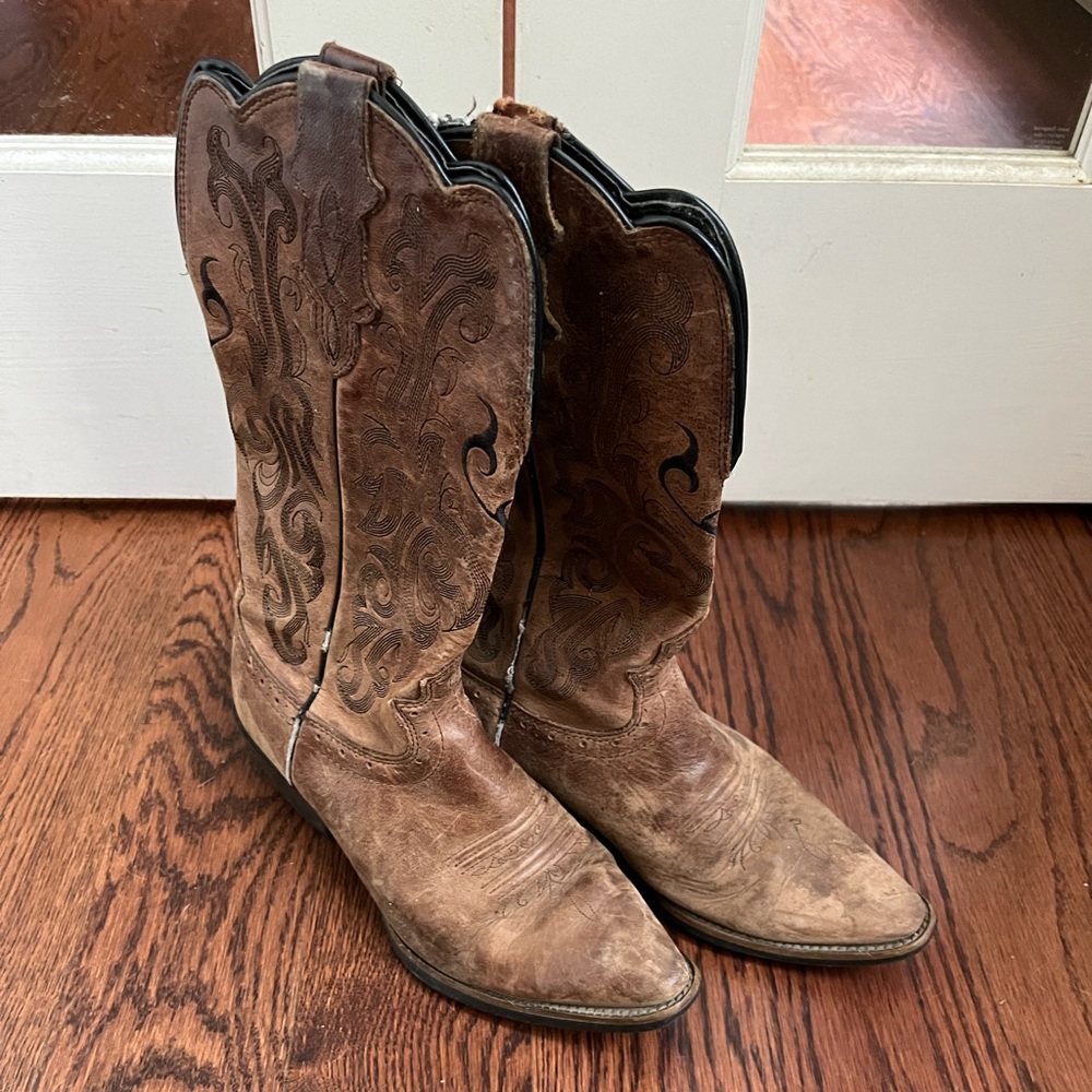 Leather Cowgirl Boots